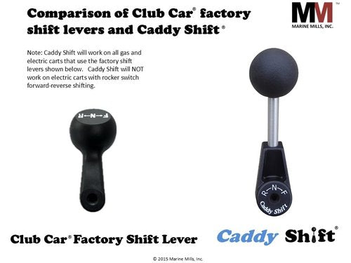Caddy Shift Club Car DS Precedent Golf Cart Forward Reverse Shift Lever Handle - Club Car Accessories & Parts - Ergonomic Shifter Knob Upgrade - Direct Replacement for Your Golf Cart