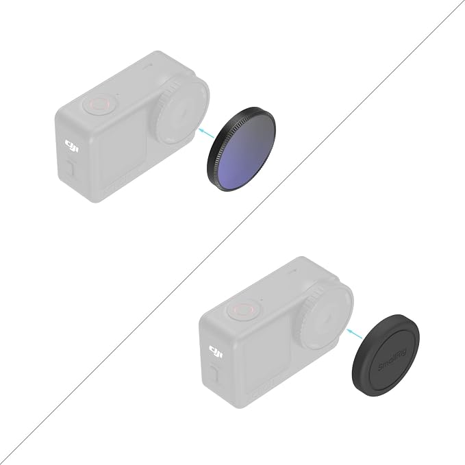 SmallRig 1/4 Black Mist Filter for DJI Osmo Action 6, Snap On Black Diffusion
