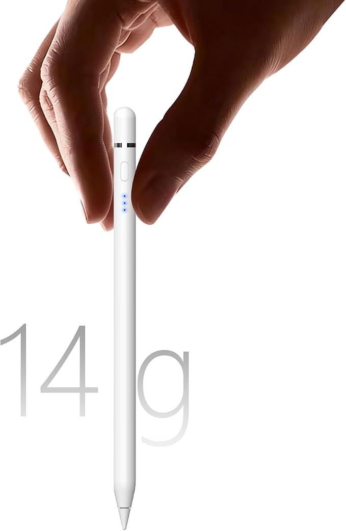 【2Pack】 Stylus Pen for Apple iPad 2018–2026, Magnetic Charging iPad Pencil 2nd