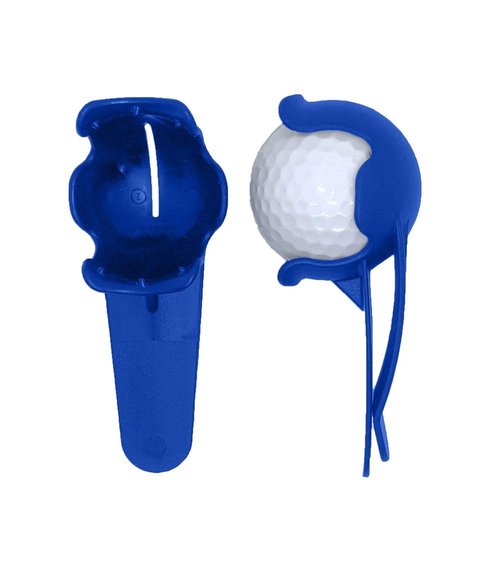 BALL POP Golf Ball Holder & Ball Marker for Waistband, Skirt, and Belt - Unique Fun Golf Accessory Gift for Men, Women, & Kids | Blue
