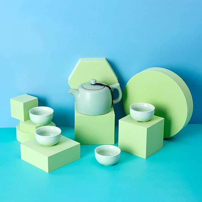 8PCS Geometric Cube Photo Props Set, Hard Foam Photography Background Props