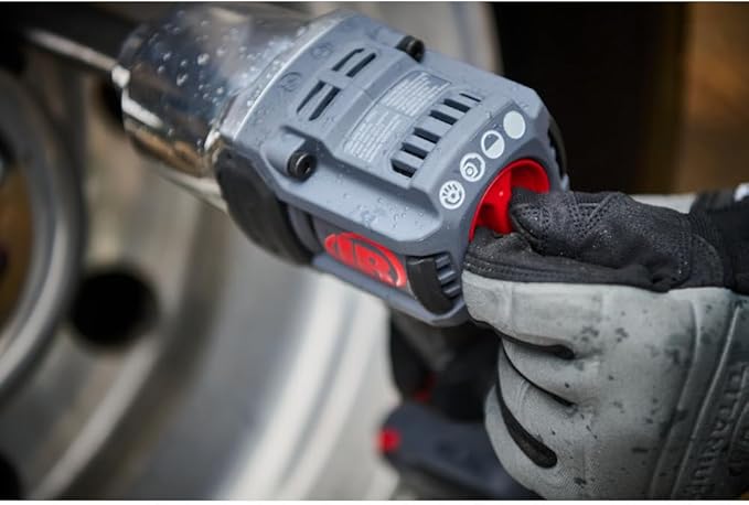Ingersoll Rand W8571-K2 3/4" 20V Cordless Impact Wrench 2 Battery Kit, 2000 ft-lb Torque, 6" Extended Anvil, Friction Ring Thru-hole, Pistol
