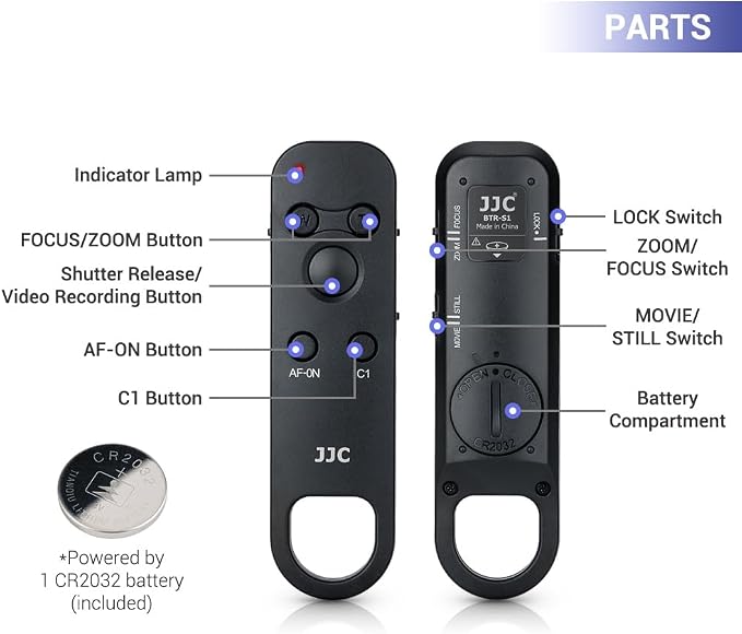 JJC Wireless Bluetooth Remote Controller Replaces Sony RMT-P1BT