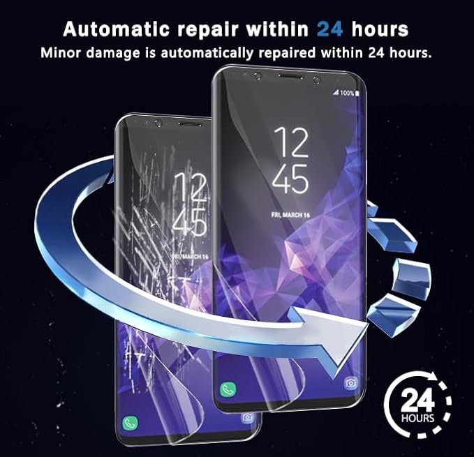 3 Pack for Samsung Galaxy S9 Screen Protector Flexible TPU Film Not Tempered