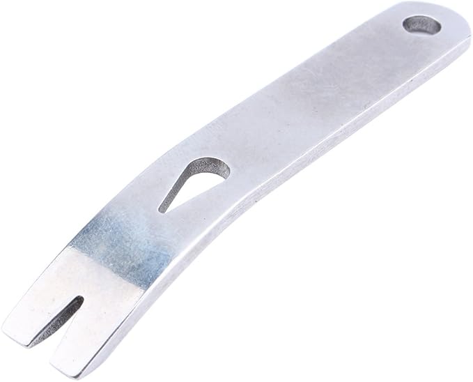 Yosoo 2pcs Stainless Steel Pocket Bar, EDC Gear Mini 3inch Crank Crowbar, Pocket Pry Bar Keychain Keyring, Multi Tool Survival Scraper Opener, Size: 76 x 12.5 x 2.1mm(L x W x T)