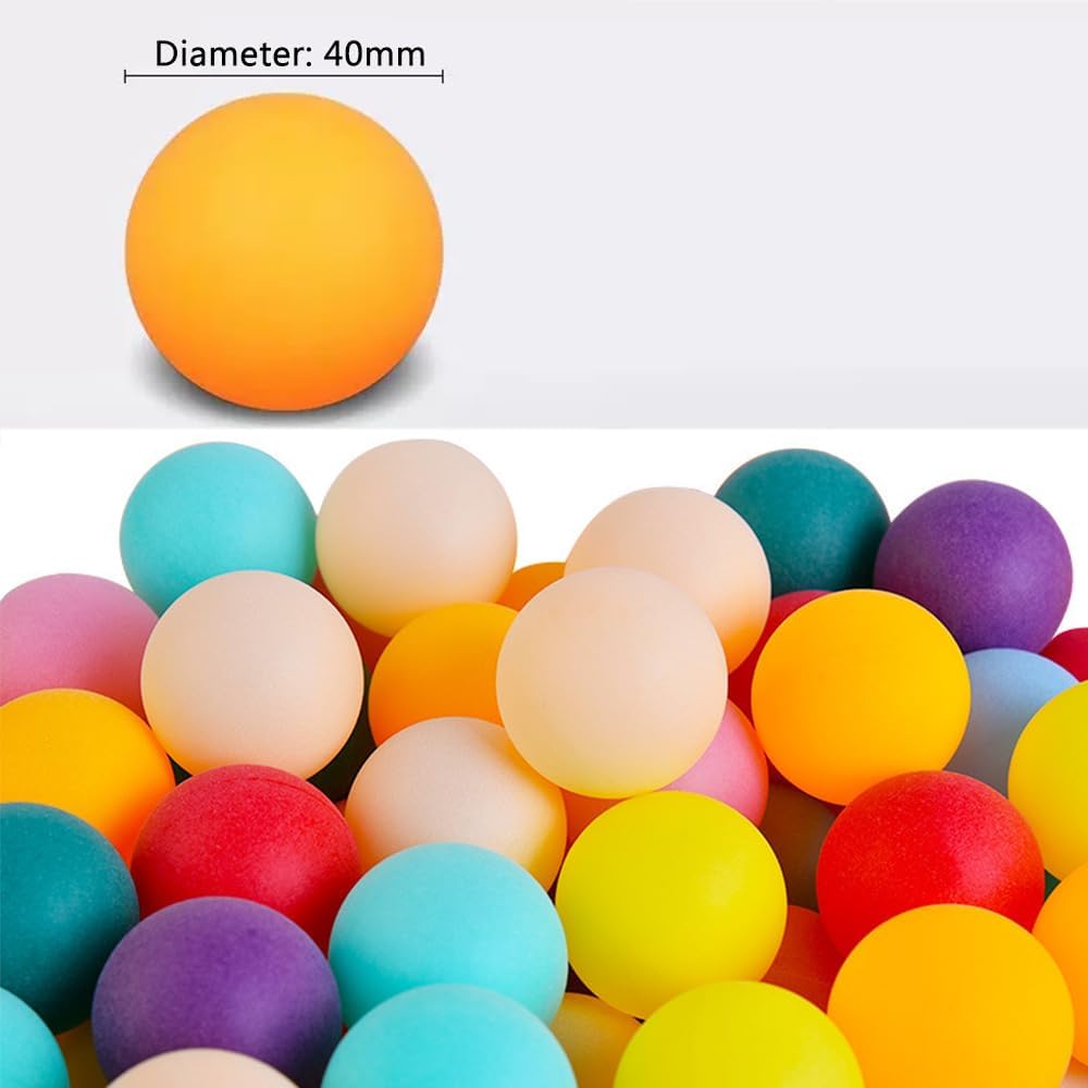 Skiennix 185 Pcs Colorful Table Tennis Balls - 40mm Plastic Ping Pong Balls for Kids & DIY Projects