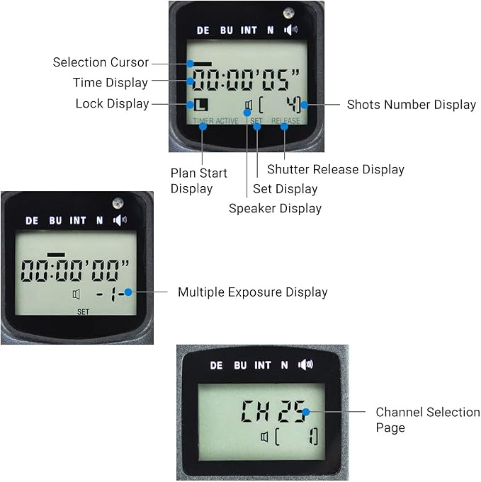 JJC Wireless Intervalometer Timer Remote Control Shutter Release