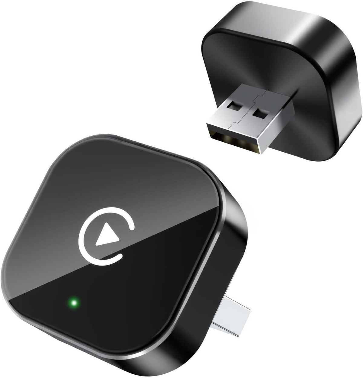 Wireless CarPlay Adapter for Apple iPhone & Android, 2-in-1 Adapter Convert Wired to Wireless Dongle