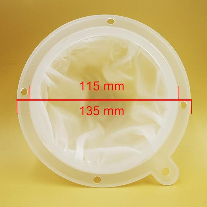 Wine Filter Mesh Food Filter Juice Jam Coffee Sediment Strainer for 5 in Kitchen Funnel (filter 400mesh)