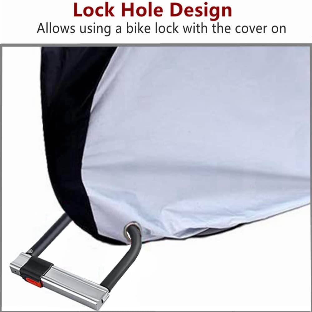 Skiennix Waterproof Bike Cover - Outdoor Protection with Lock Hole for Mountain & Electric Bikes