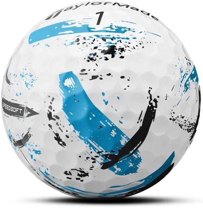 TaylorMade SpeedSoft Golf Balls - Maximum Distance & Ultra-Soft Feel | Ideal for Tee & Green Play