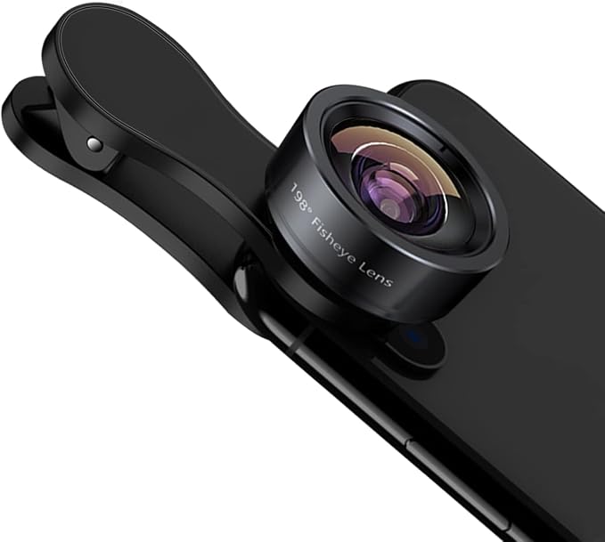 KEYWING Fisheye Lens 198° Fish Eye Phone Camera Lens Kit