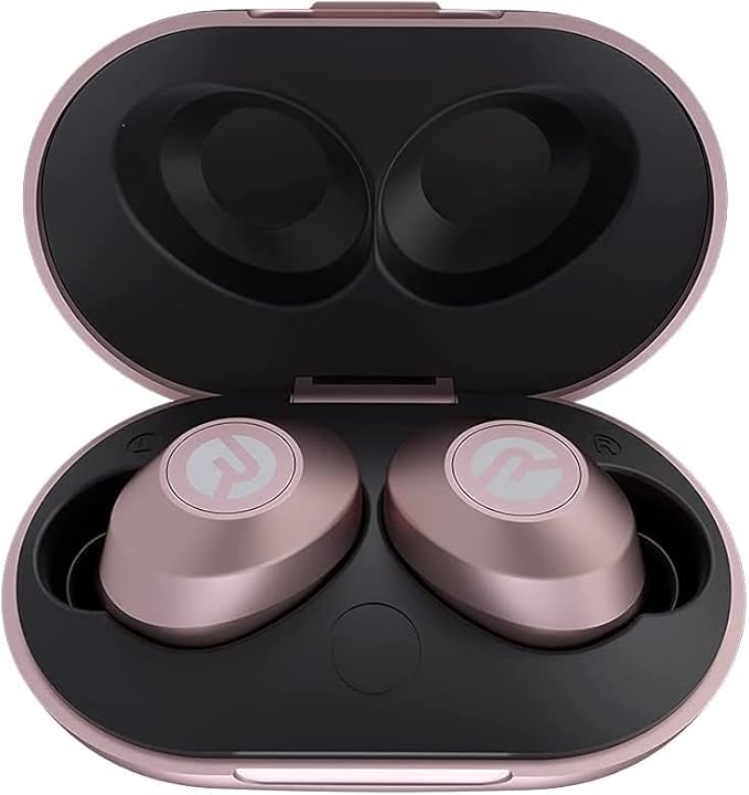 Raycon Everyday Bluetooth Wireless Earbuds with Microphone - Active Noise Cancelling, Sweat & Water-Resistant Earphones, Ear Buds Wireless Bluetooth Up to 32 Hours Playtime (Rose Gold)
