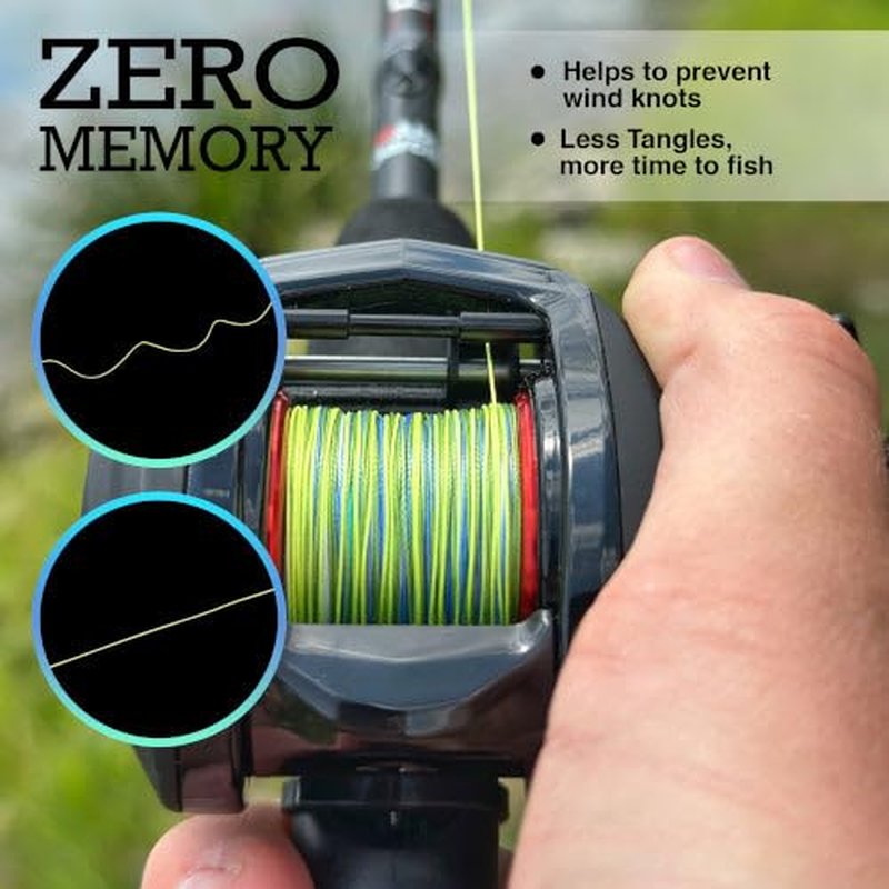 Reaction Tackle Braided Fishing Line Sea Blue 25LB 1000yd