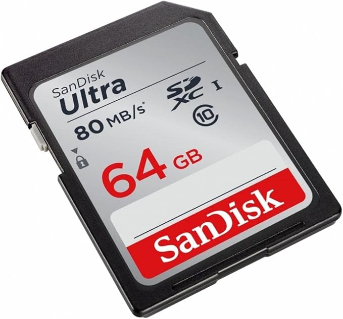 SanDisk Ultra 64GB Class 10 SDXC UHS-I Memory Card up to 80MB/s