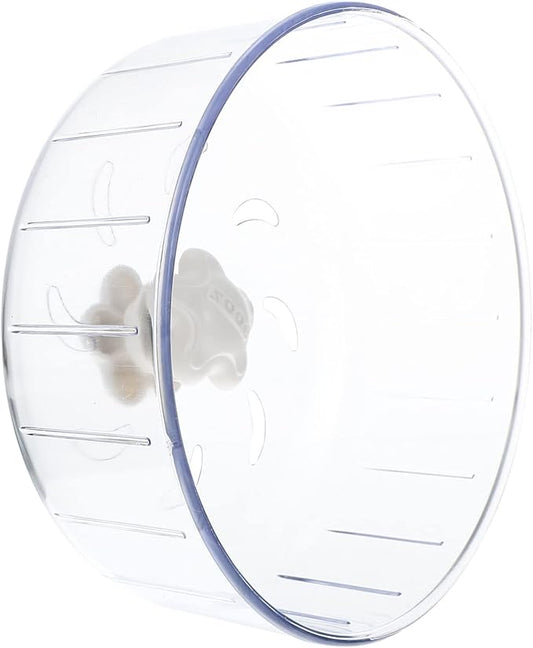 Hedgehog Wheel Hamster Exercise Wheel Running Ball Small Pet Activity Wheels Silent Toy Jogging Wheel Pet Cage Accessories for Gerbils Mice Guinea Pig Rat Transparent 12 Inch Hamster Wheel