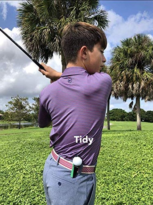 BALL POP Golf Ball Holder & Ball Marker for Waistband, Skirt, and Belt - Unique Fun Golf Accessory Gift for Men, Women, & Kids | Blue