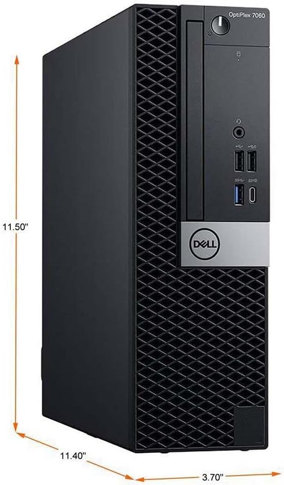 DELL Optiplex 7060 SFF Desktop Computer PC | Intel 8th Gen i7-8700 (6 Core) | 16GB DDR4 Ram 256GB NVMe M.2 SSD | Built-in WiFi & Bluetooth | Windows 11 Pro | Wireless Keyboard & Mouse(Renewed)