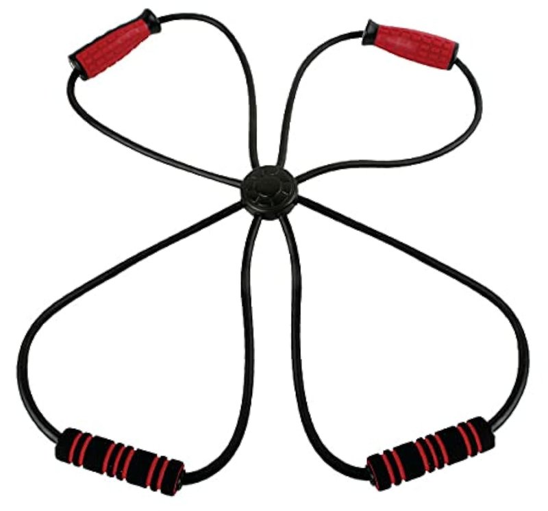 Sakar Nextgen Bluetooth Workout Equipment, Rechargeable, Anti- Slip, and Compatible with Android and iOS, Resistance Band, Black