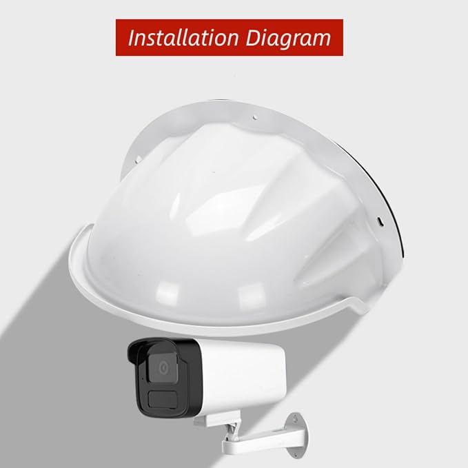 Sun Rain Shade Cover Outdoor, CCTV Security Camera Top Shield Protective Roof