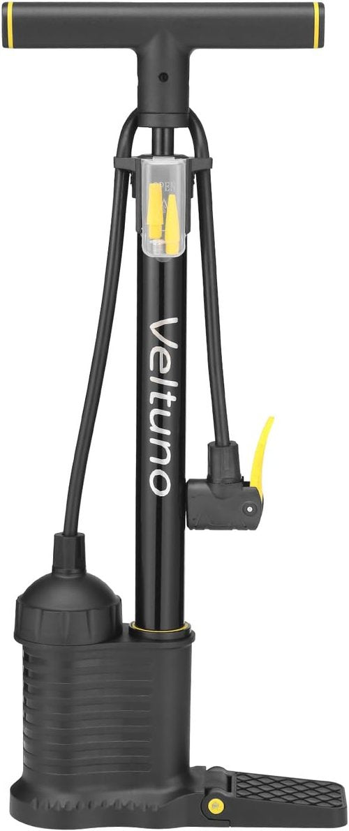 High-Pressure Bike Pump by [Brand Name] - Floor Bicycle Tire Pump for Presta & Schrader Valves | Versatile for Bikes, Balls & Scooters