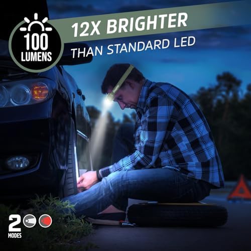 Energizer Universal LED Headlamp (2-Pack), IPX4 Water Resistant Headlamps, Bright Head Light for Outdoors, Camping, Running, Storm, Survival LED Light for Emergencies (Batteries Included)
