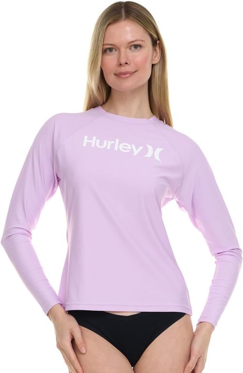 Hurley Women's Rash Guard - Long Sleeve Swim Shirt with UPF 50+ UV Protection | Stylish & Comfortable