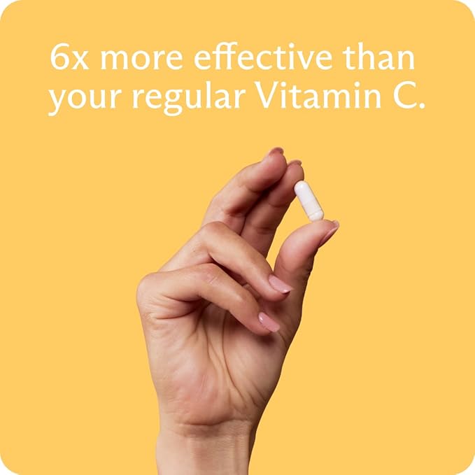 BodyBio Liposomal Vitamin C for Immune and Cell Support, Powerful Antioxidant, Pure Ascorbic Acid with Maximum Absorption - 60 Capsules