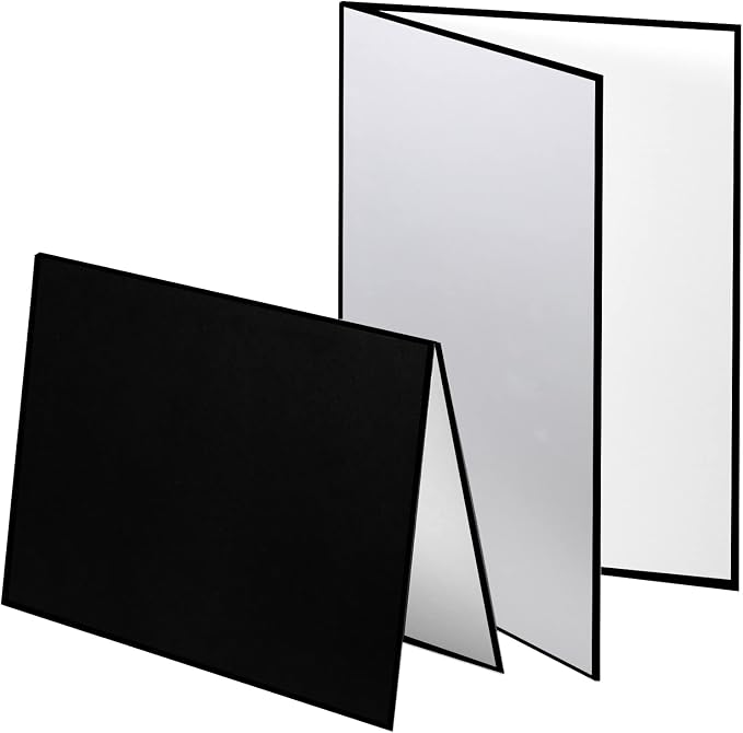 Meking 3 in 1 Photography Reflector Cardboard, 12 x 8 inch Folding Light