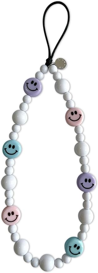 Drawwind Phone Charm Beaded Wristlet Strap Universal Cell Phone Lanyard Cute