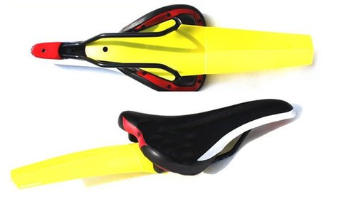 Lohas Select New Generation Bike Bicycle Mudguard Rear Guard Waterproof Plastic Rain Protection Folding Road Fenders (Black)