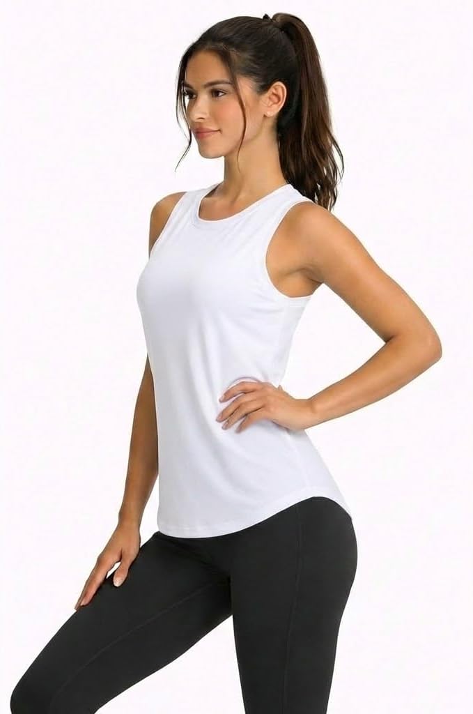 Skiennix Women's Workout Tops - Lightweight Racerback Athletic Tank for Yoga & Running