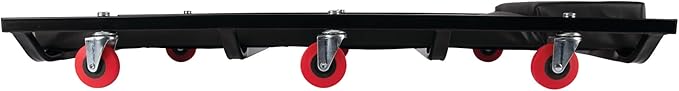 Performance Tool W85015 36-Inch x 17-Inch Low Profile 6 Swivel Caster Automotive Creeper with Padded Headrest,Black