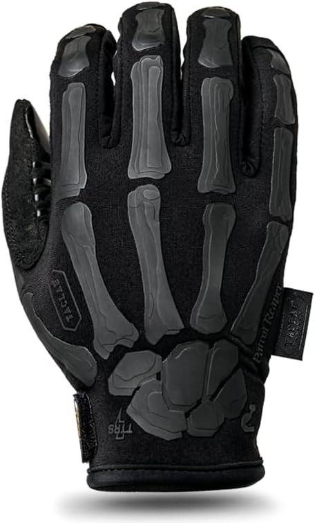 TACLAB Patrol Reaper Warm Skeleton Gloves - Flexible Grip for Hiking, Hunting & Outdoor Activities