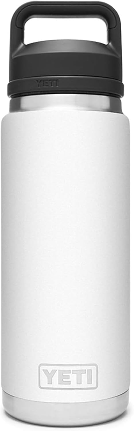 YETI Rambler 26 oz Bottle - Vacuum Insulated Stainless Steel with Chug Cap | White Finish