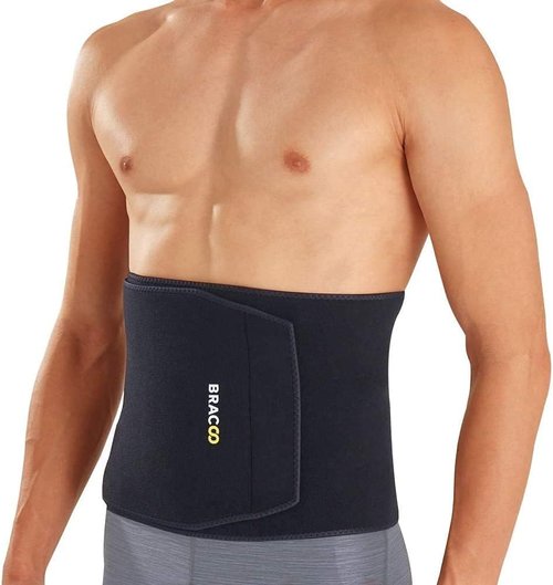 Bracoo Waist Trimmer | Adjustable Sauna Belt for Lower Belly Fat | Unisex Workout Sweat Band