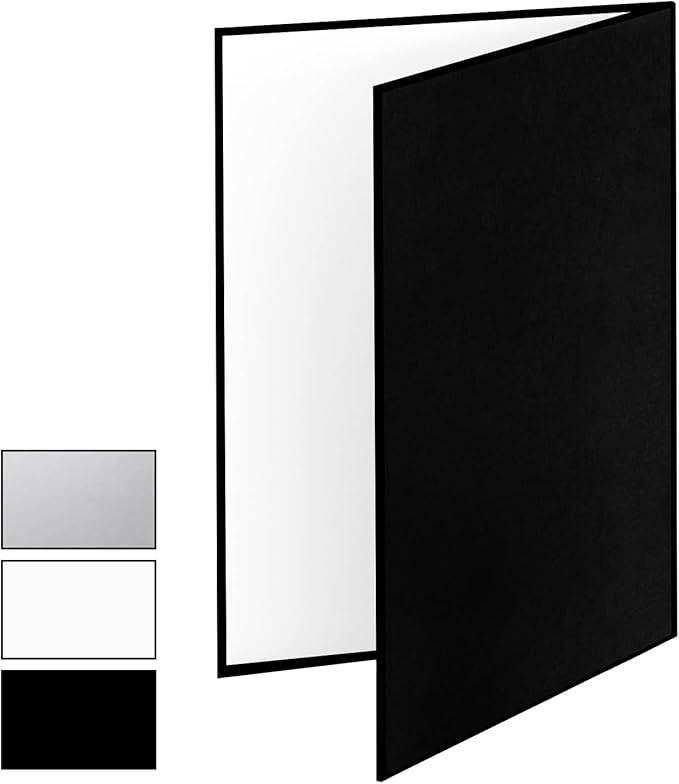Meking 3 in 1 Photography Reflector Cardboard, Product and Food Photo Shooting