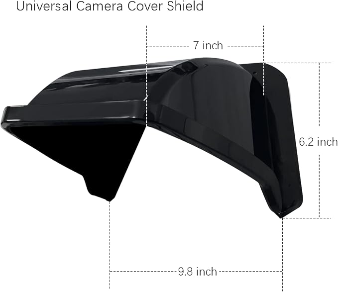 Universal Sun Rain Cover Shield, Backup Camera Shield, Surveillance Camera Cover