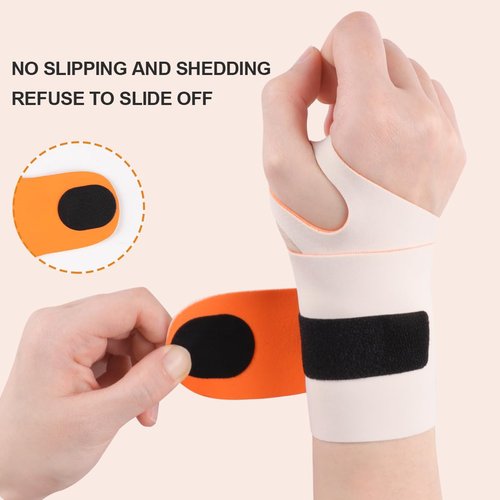 2 Pack Wrist Brace by [Brand Name] - Ultra Thin Elastic Support for Carpal Tunnel Relief | Fits Small & Medium Hands
