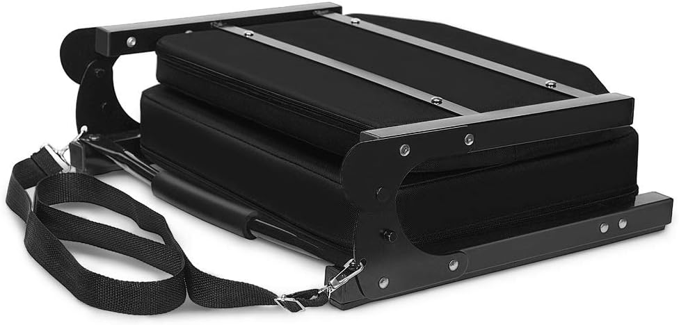 Ultra Comfy Stadium Seats by [Brand Name] - Padded Bleacher Chairs with Back Support | Portable Black