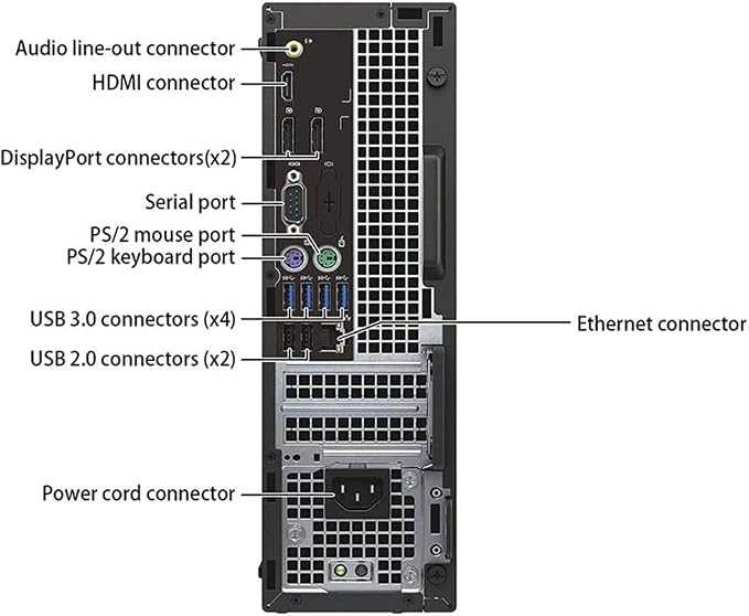 Dell OptiPlex 5040 SFF Desktop Computer PC, Intel Core i5-6500T, 8GB RAM, 256GB SSD, WiFi, Bluetooth, HDMI, Windows 11 Pro (Renewed)