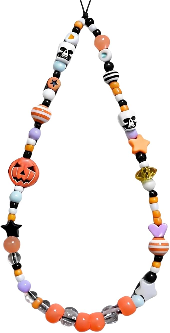 Cute Beaded Camera Wrist Strap for Phone, Digital Camera Charm Lanyard