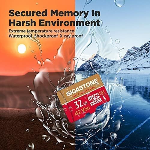 【5-Years Data Recovery】 GIGASTONE 32GB Micro SD Card 5-Pack, 4K Camera Pro