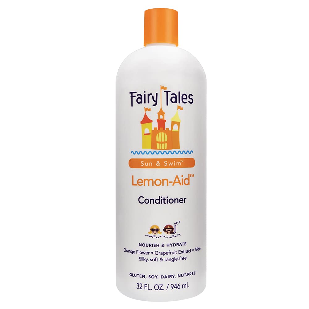 Fairy Tales Swimmer Conditioner For Kids - 32 Oz | Made With Natural Ingredients In The Usa | Replenish And Restore From Chlorin
