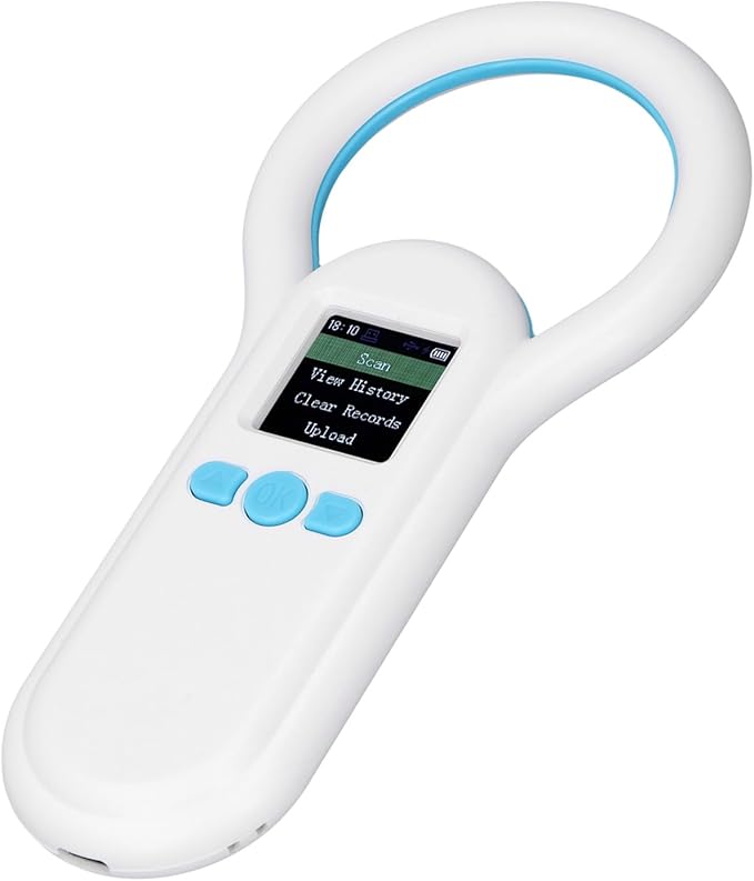 S20 Pet Microchip Scanner, ABS Material with 500 Records Storage, Fast Recognition for Dogs Cats Animal Management