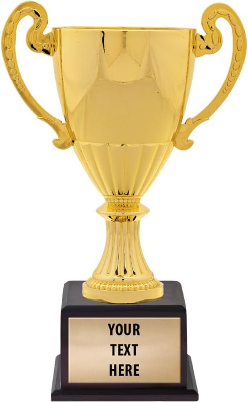 Crown Awards Gold Sovereign Cup Trophy - 17 1/4" Size | Perfect for Celebrating Achievements