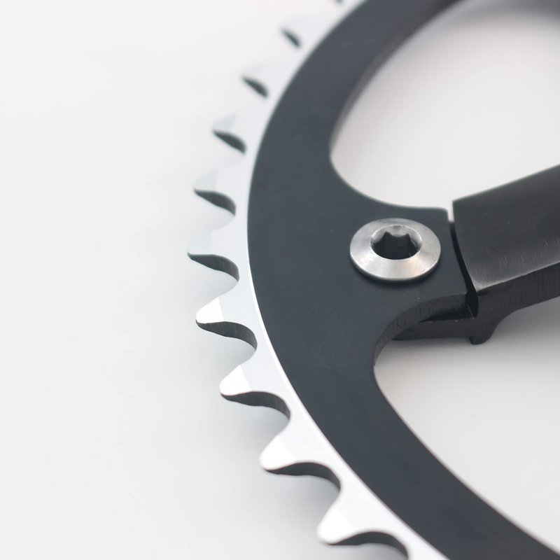 WEERAS Urban Folding Bicycle Crankset Single Tooth Disc 44T 130BCD 170mm Crank Set is Suitable for Most Single Speed Bicycles