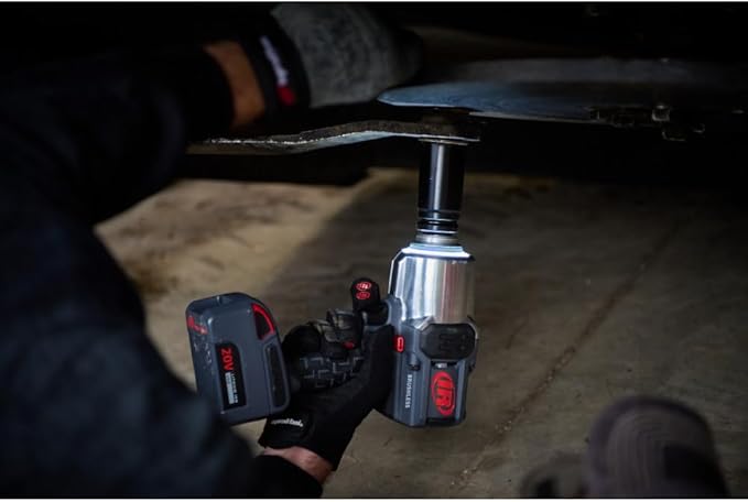 Ingersoll Rand W8191-K2 1" 20V Cordless Impact Wrench 2 Battery Kit, 2000 ft-lb Torque, Friction Ring Thru-hole, Pistol