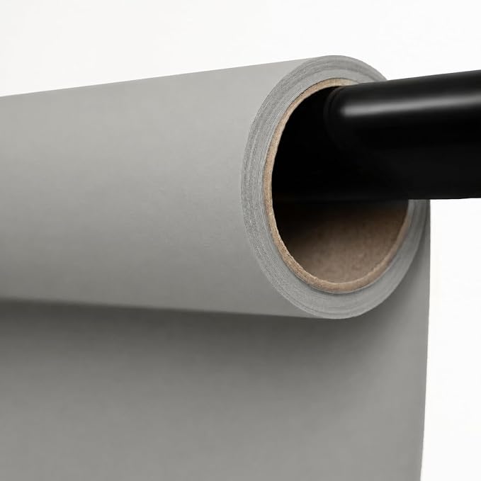 Kate Seamless Paper Backdrop for Photography Light Gray Photo Backdrop Paper