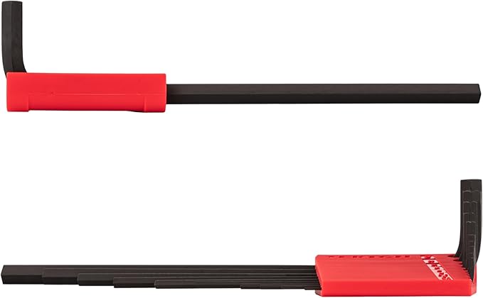 TEKTON Flat End Hex L-Key Set with Holder, 10-Piece (1.3-10 mm, Common Sizes) | KLX91204